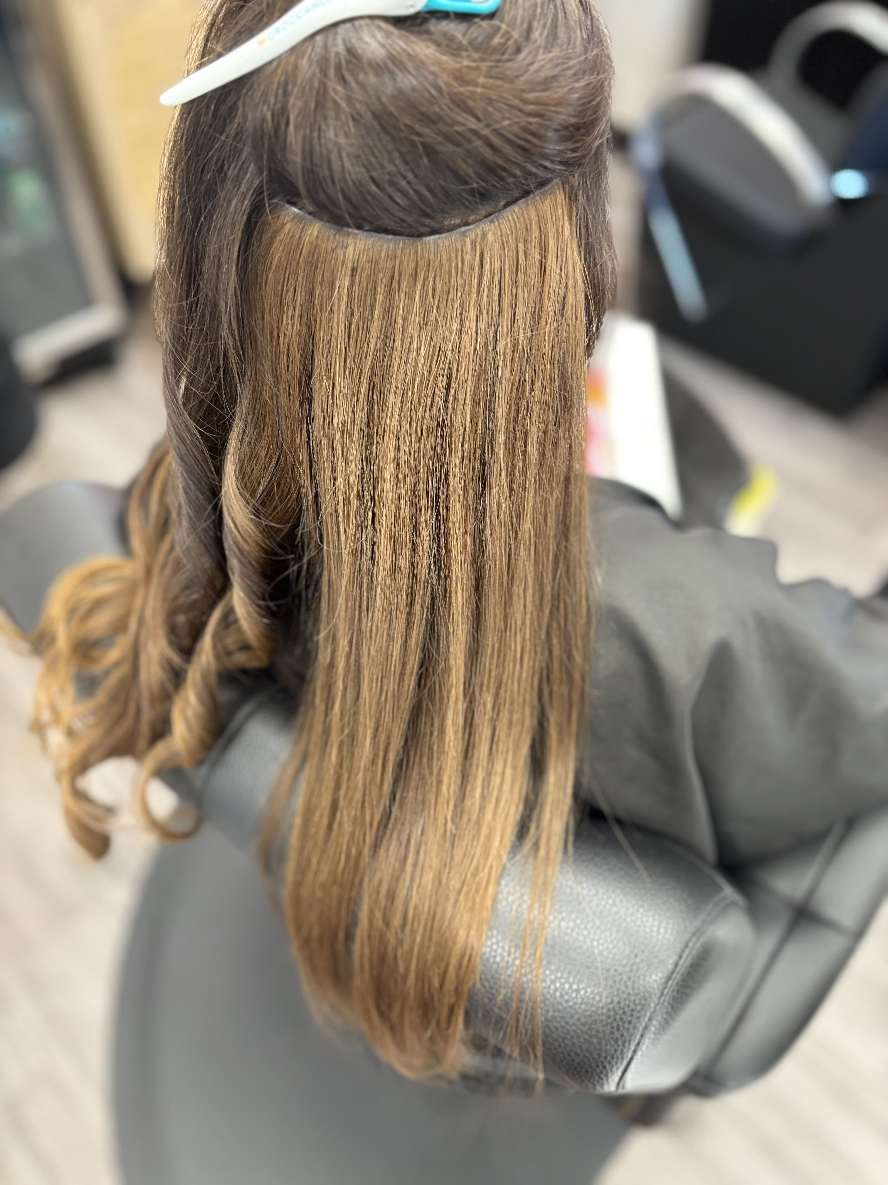 Extension installation in progress at ColorBar Salon Suite