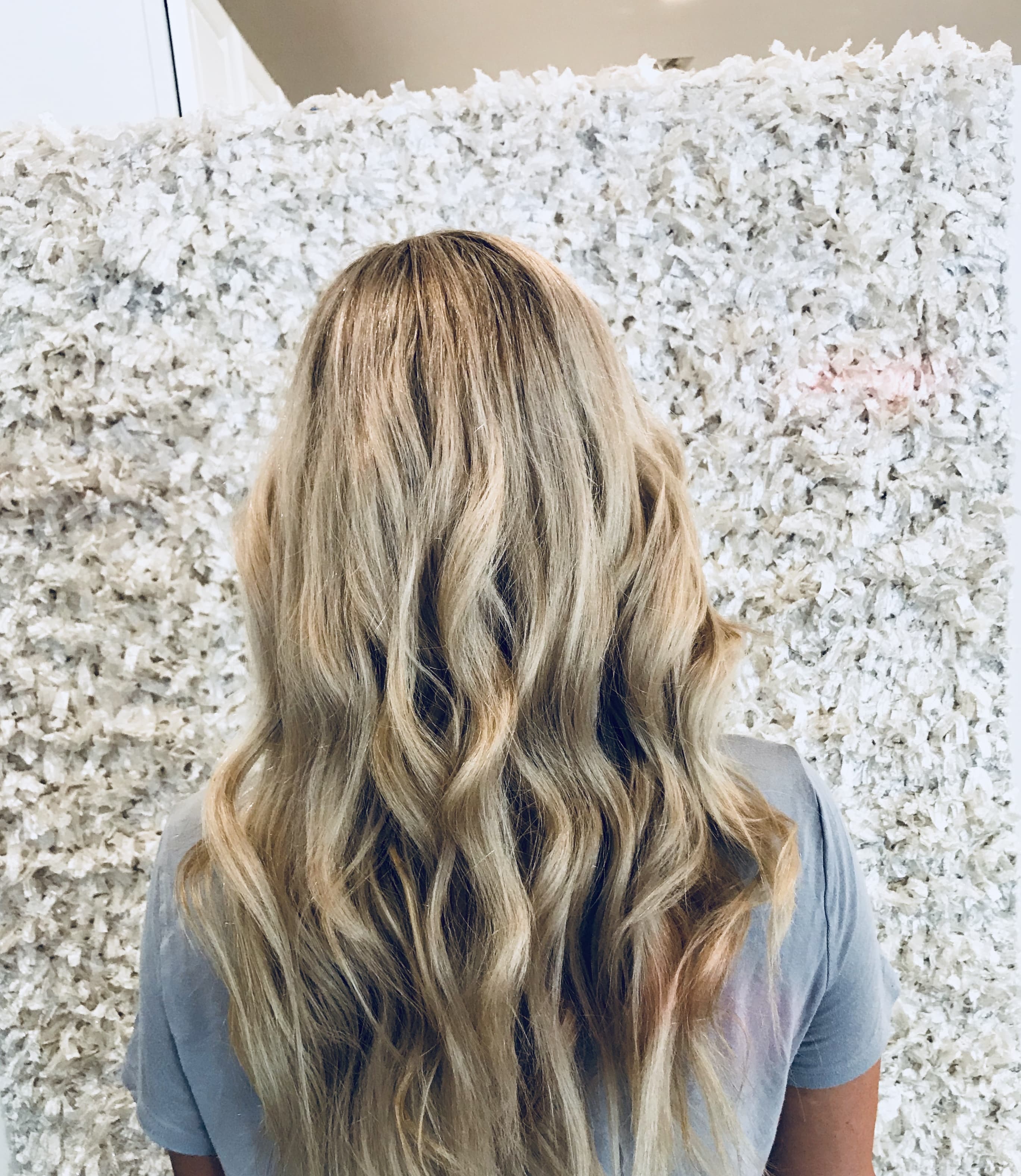 Dimensional blonde waves by ColorBar Salon Suite